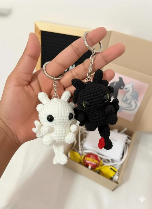 Toothless Crochet Plush Keychain